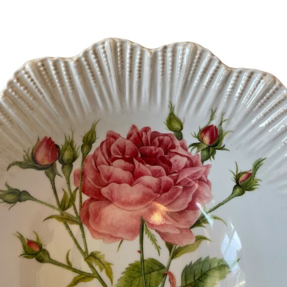 Soho Loft Spring Floral Melamine Bowls 7.5in Shabby Chic Set of 4 NEW - Picture 3 of 14